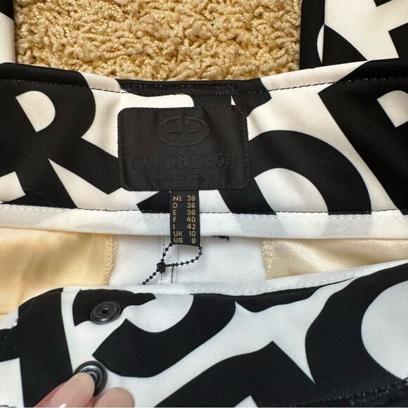 Goldbergh pippa Skistar Ski Pants Pippa Ski Pants White Black Logo Waterproof 8 - Picture 3 of 9